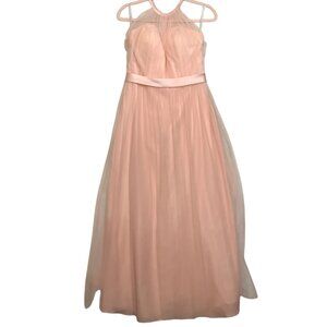 Christina Wu Petal Pink Blush Tulle Gown Formal Dress Women Size 10 #22737